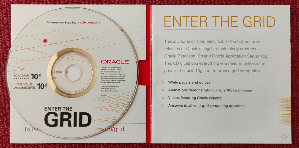 Oracle 10g information on CD