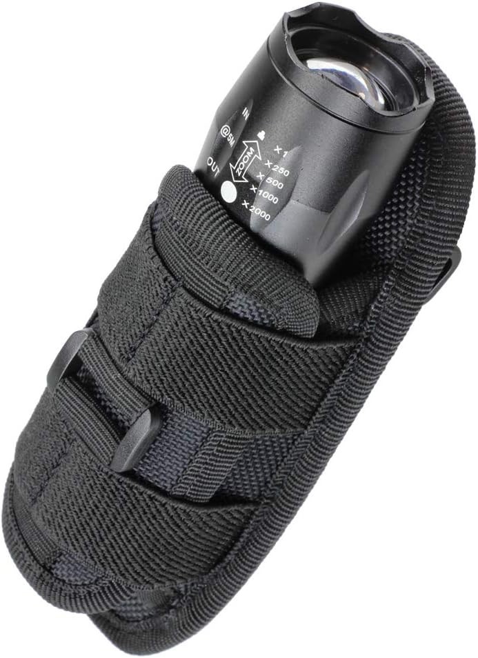 Tactical Flashlight Holster with Elastic Closure - Camping Essential
