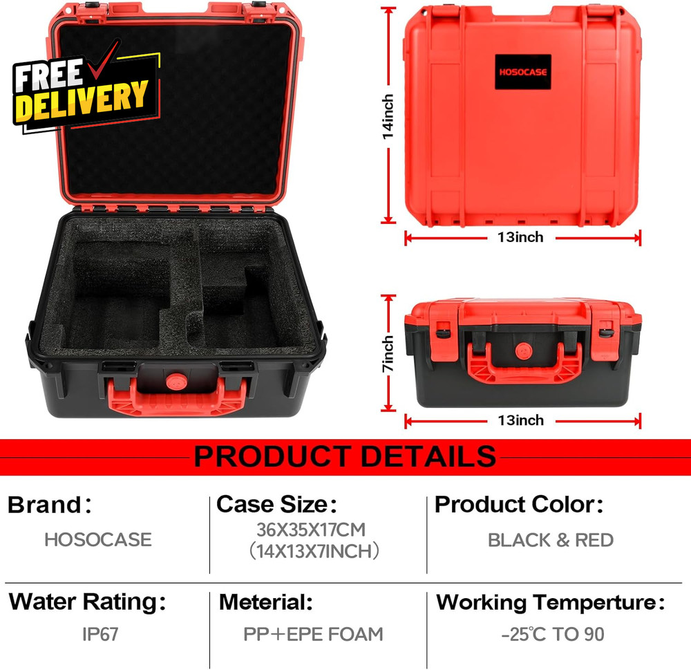 Tool Case for Milwaukee M18 Impact Drill Driver Combo Kit - Tool Box
