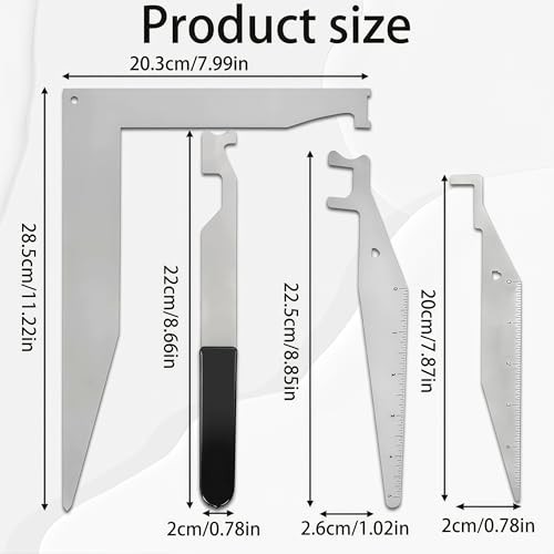 Multi-Purpose Emergency Tool Kit - 4-Pack High-Strength Spring Steel Tools for F