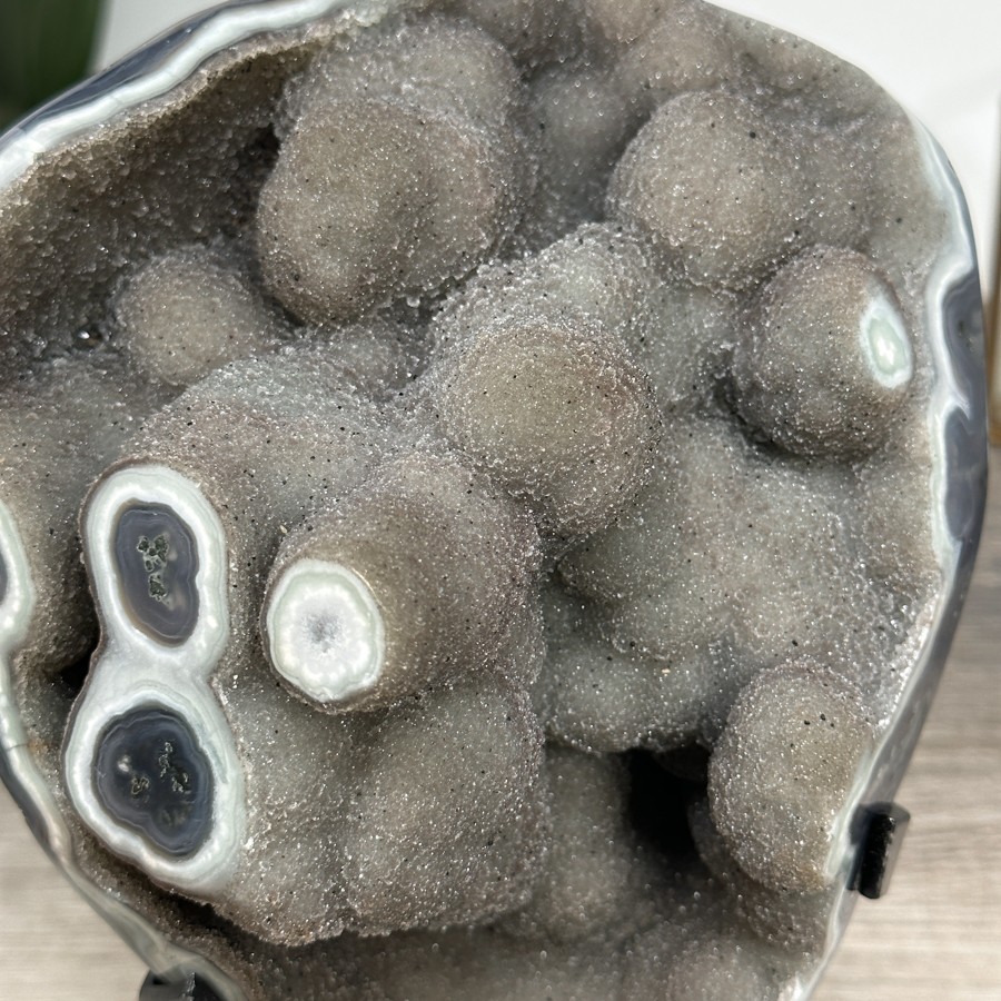Unique Natural Agate & Jasper Crystal Formaition on Stand. MWS2559