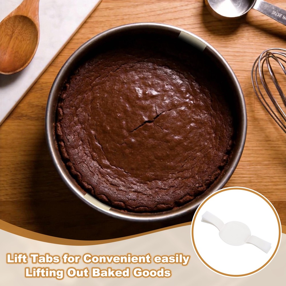 40 Sheets Parchment Paper Rounds, 4" Circle Baking Sheets, White