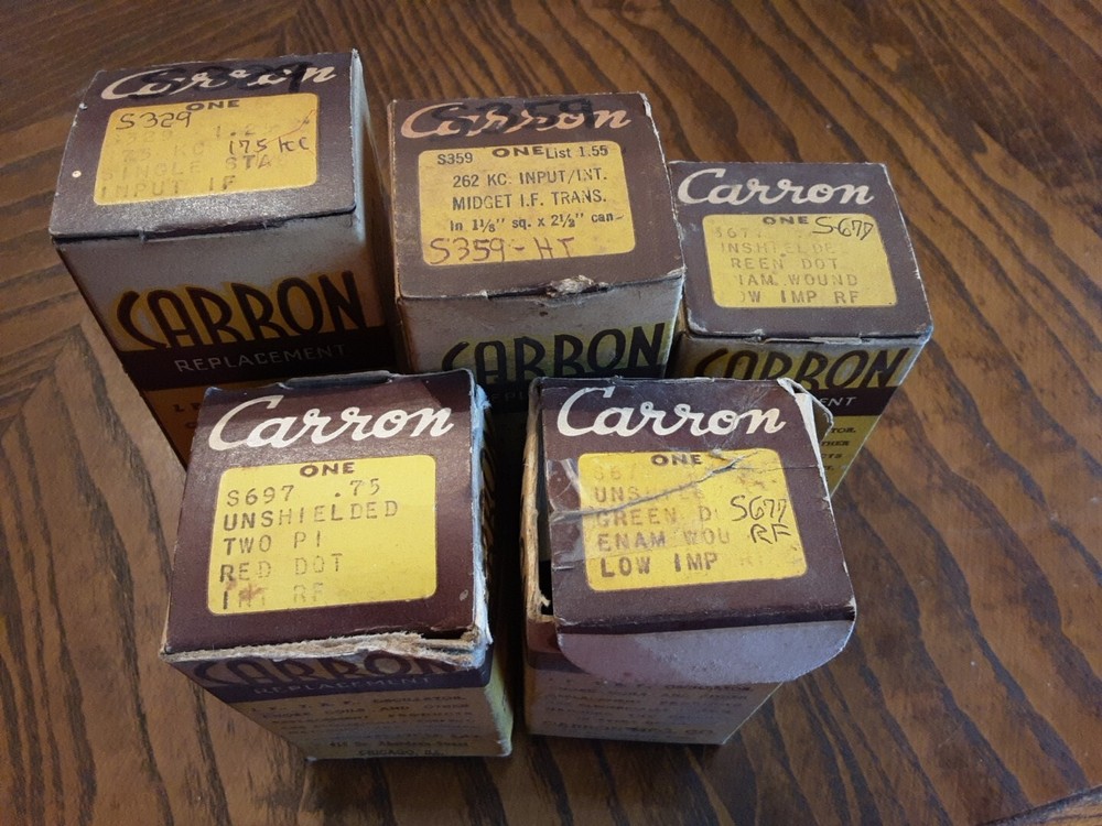 Vintage Carron Transformer Coil Coils NOS