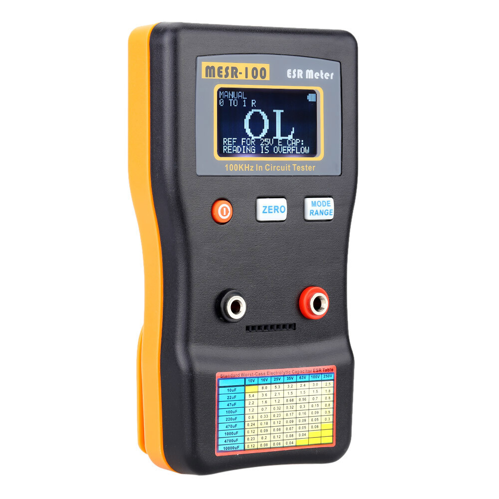 MESR-100 ESR Capacitance Ohm Meter Measuring Tool Capacitor Circuit Tester