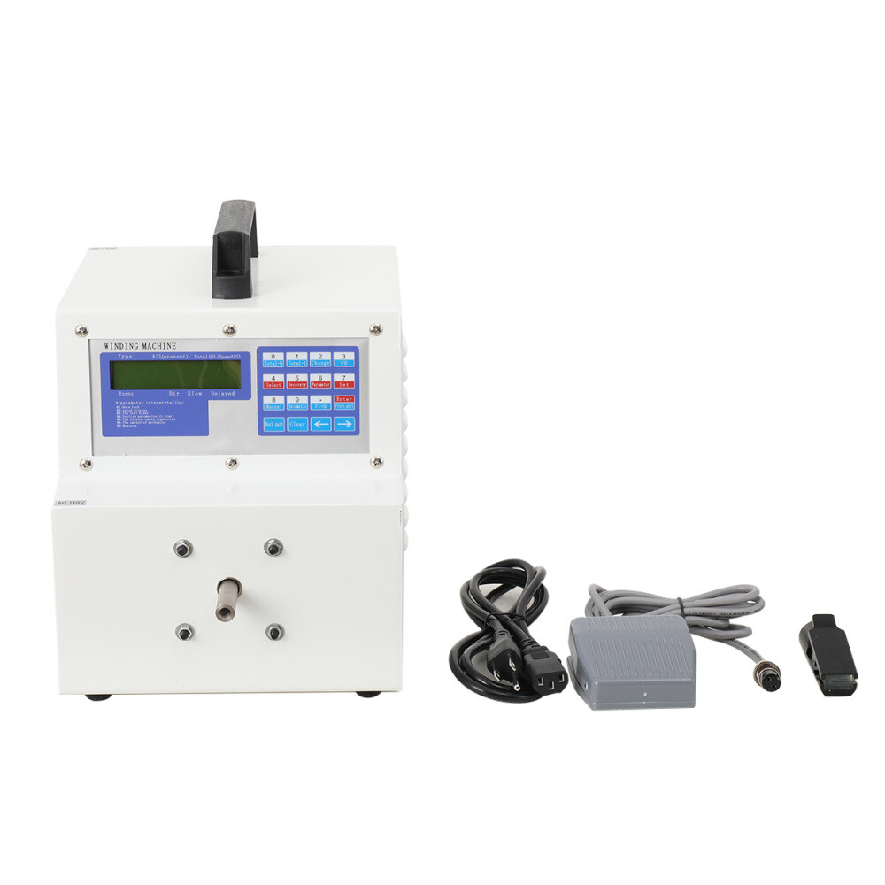 110V Wire Twisting Machine High-Speed Automatic Cable Winding w/LCD Display
