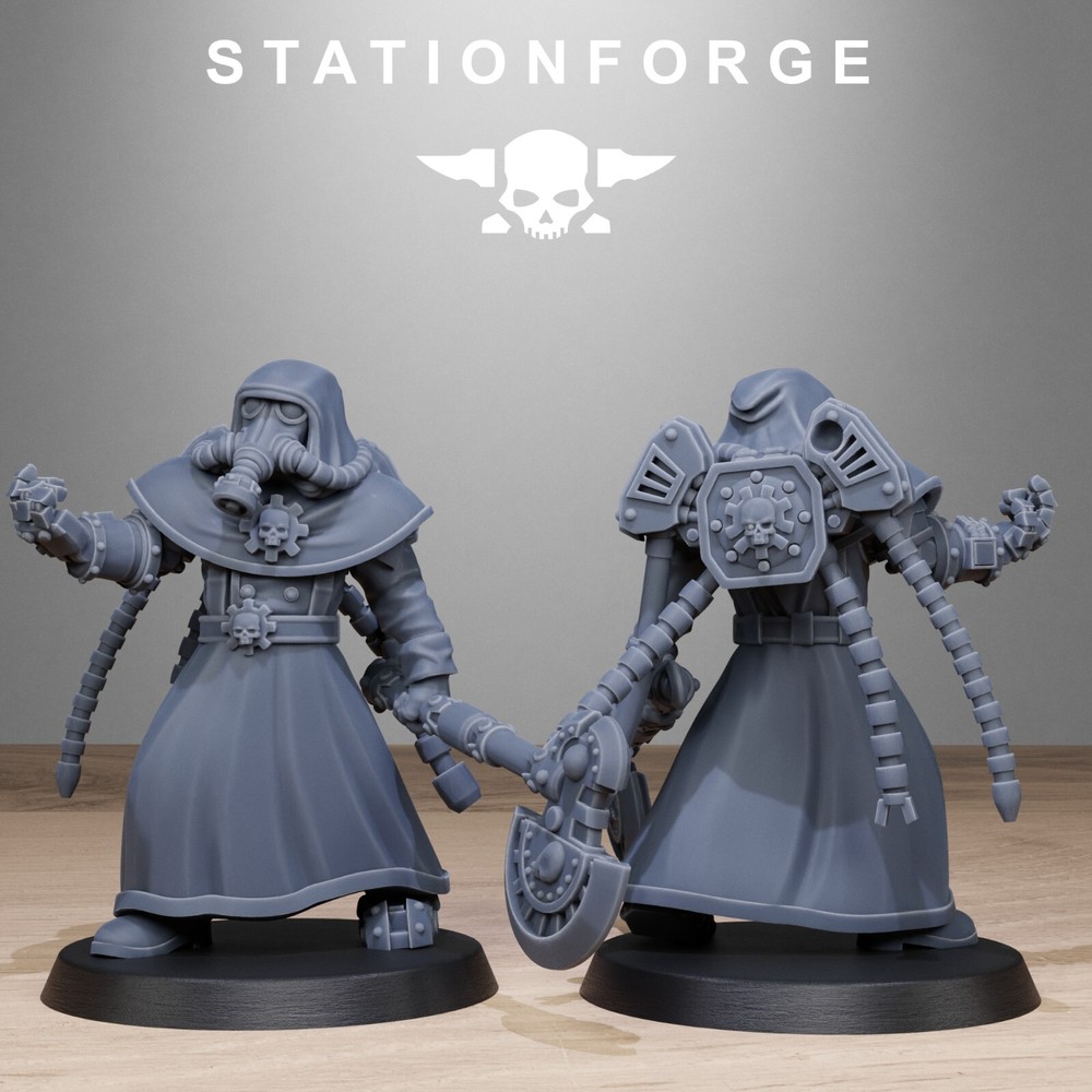 The GrimGuard Tech Engineers from Station Forge 32mm.