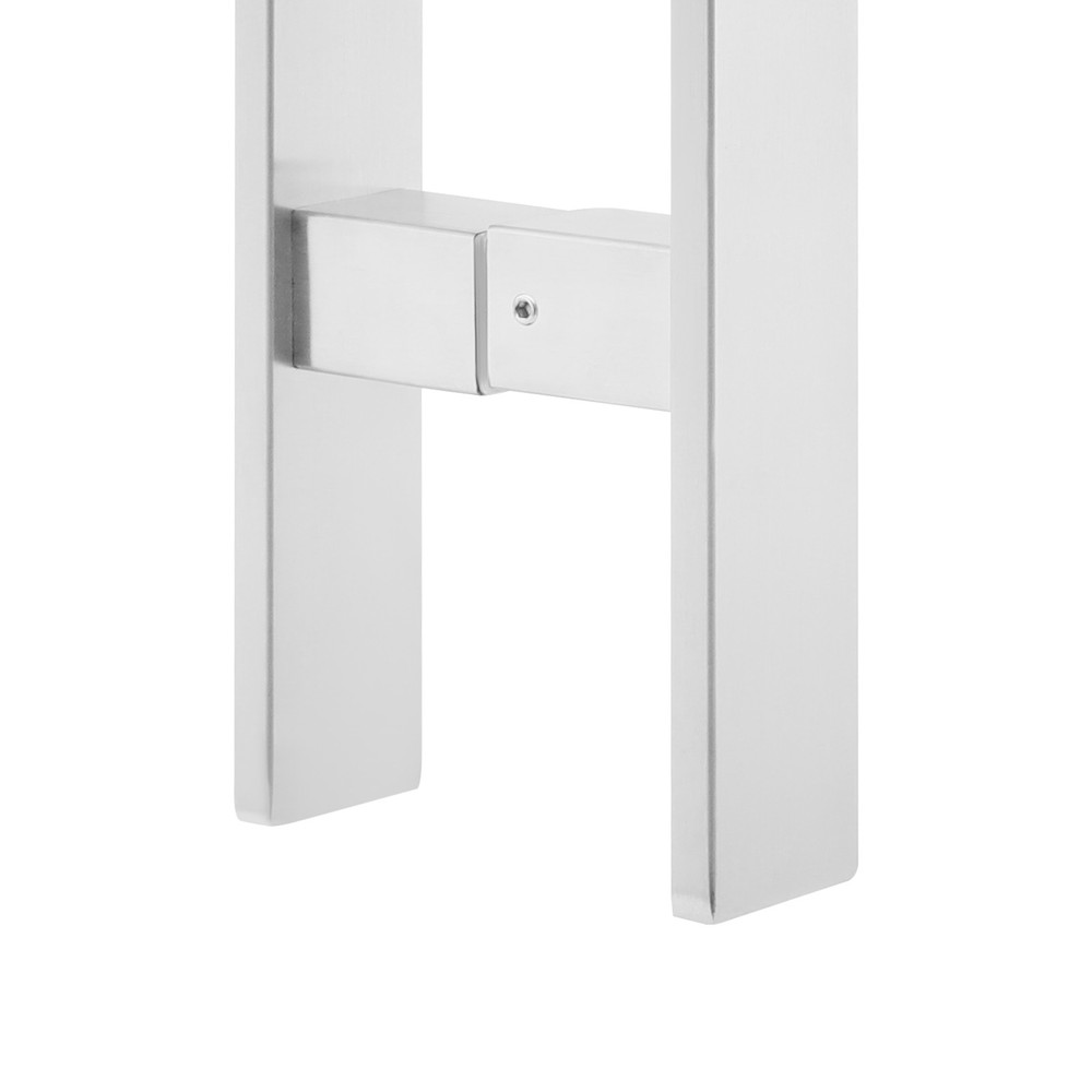 Silver Double Sided Stainless Steel Pull Handles Sliding Door Handle H-shaped