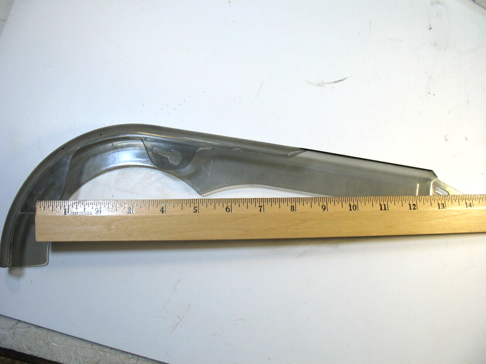 Light Smoked Plastic Bicycle Chain Guard Without Hardware #6