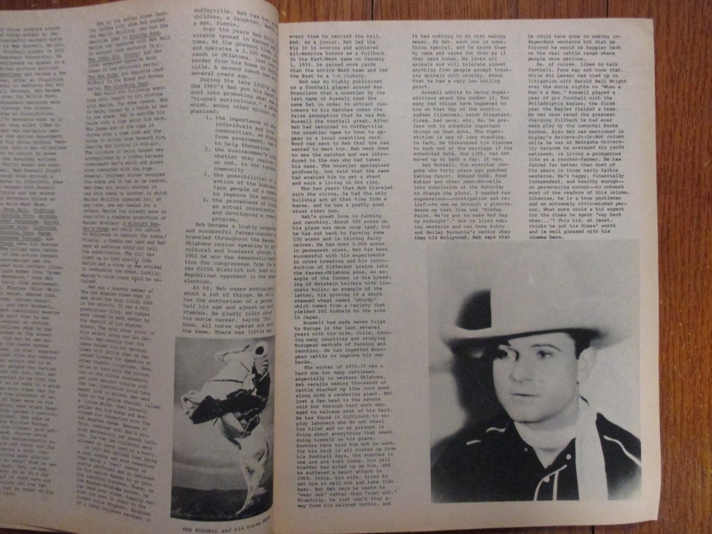 1973 "REMEMBER WHEN" Magazine(JOHNNY WEISMULLER/TARZAN/JACK PERRIN/FLASH GORDON