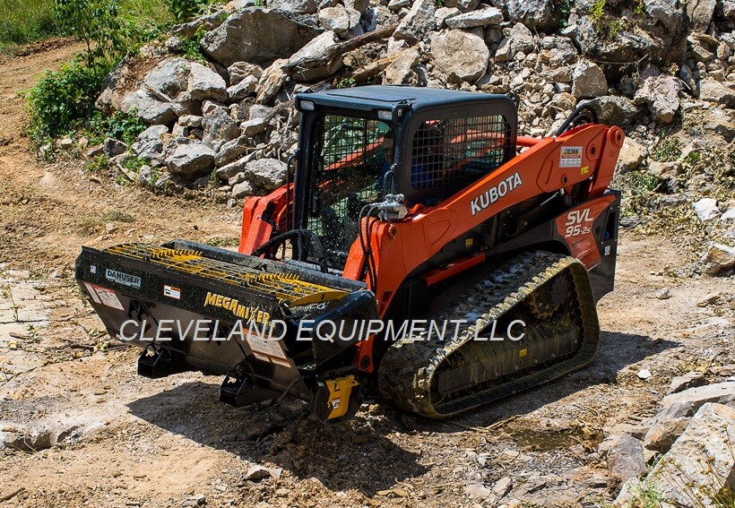 DANUSER S75 MEGA MIXER ATTACHMENT SkidSteer Loader Feed Sand Cement Auger Bucket