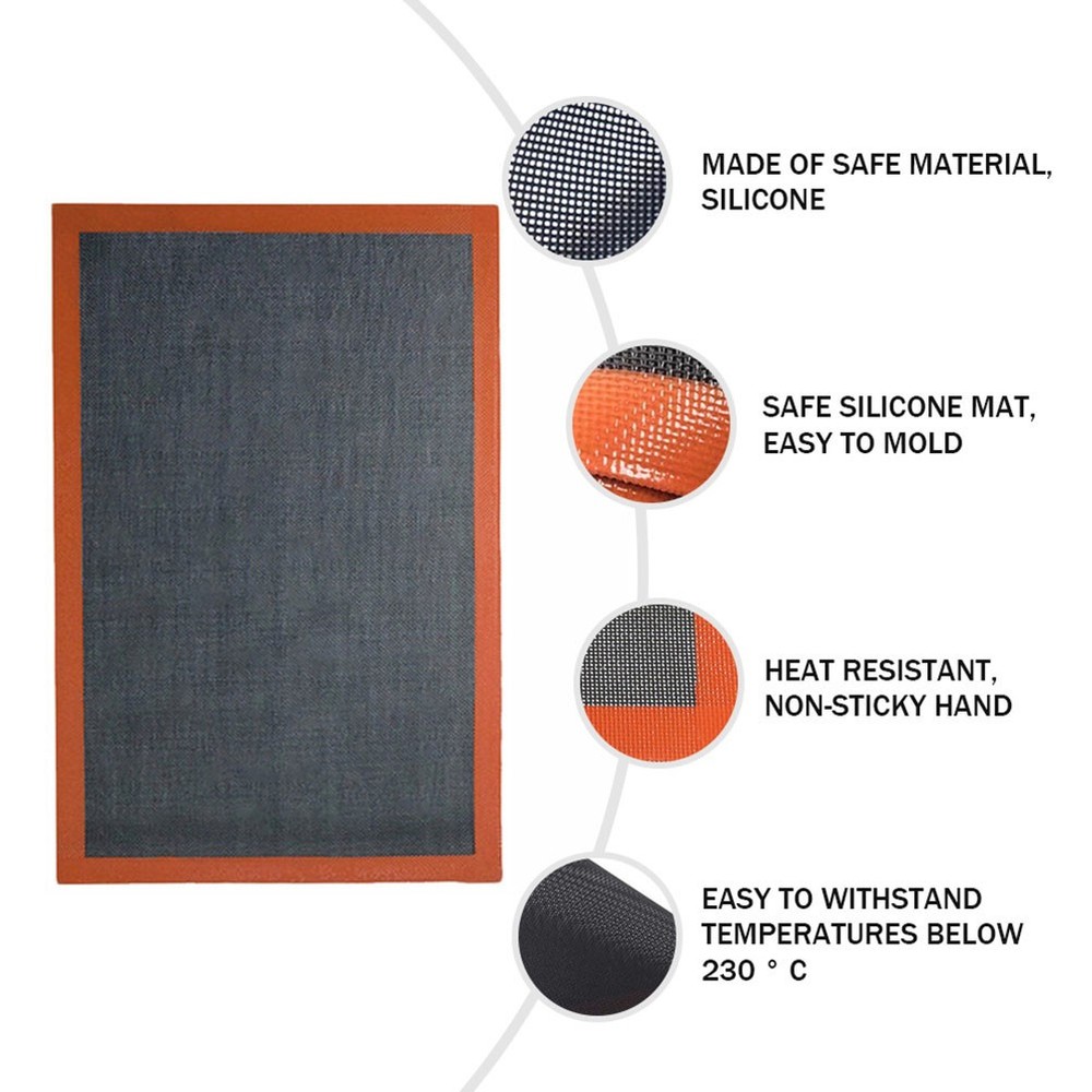 2 Pcs Baking Tray Protective Pad Bakeware Mats Silicone for Oven