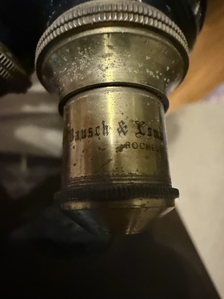 Vintage Bausch & Lomb Microscope with Brass Components