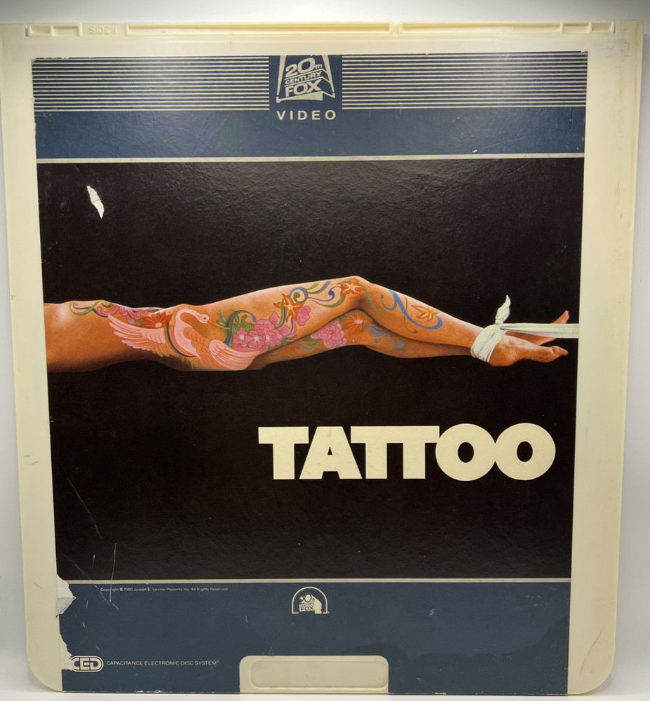 Tattoo (1981) SelectaVision VIDEODISC (CED Format) EROTIC THRILLER