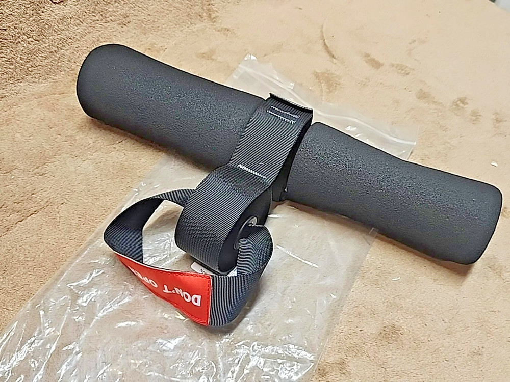 Nordic Hamstring Curl Strap with Safety Tag, Black