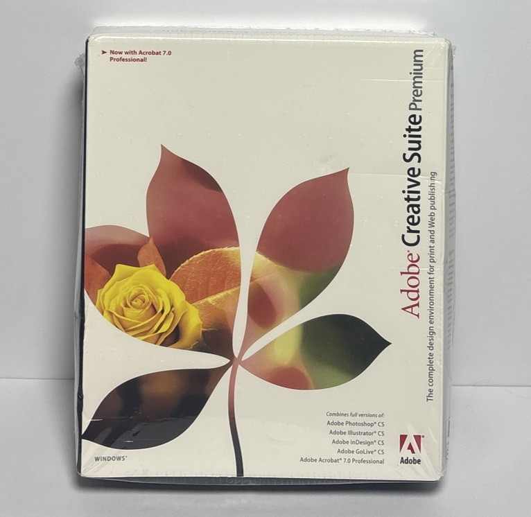 Adobe Creative Suite Premium Software Bundle  Photoshop, Illustrator, 2004 Rare