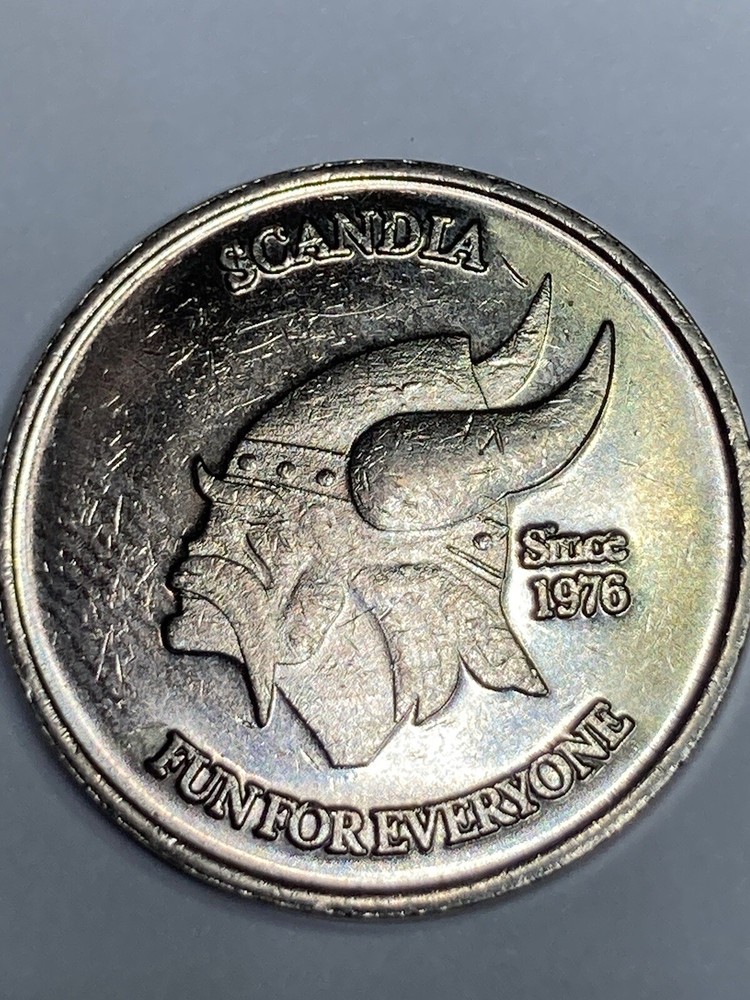 VINTAGE SCANDIA ARCADE TOKEN #qd1