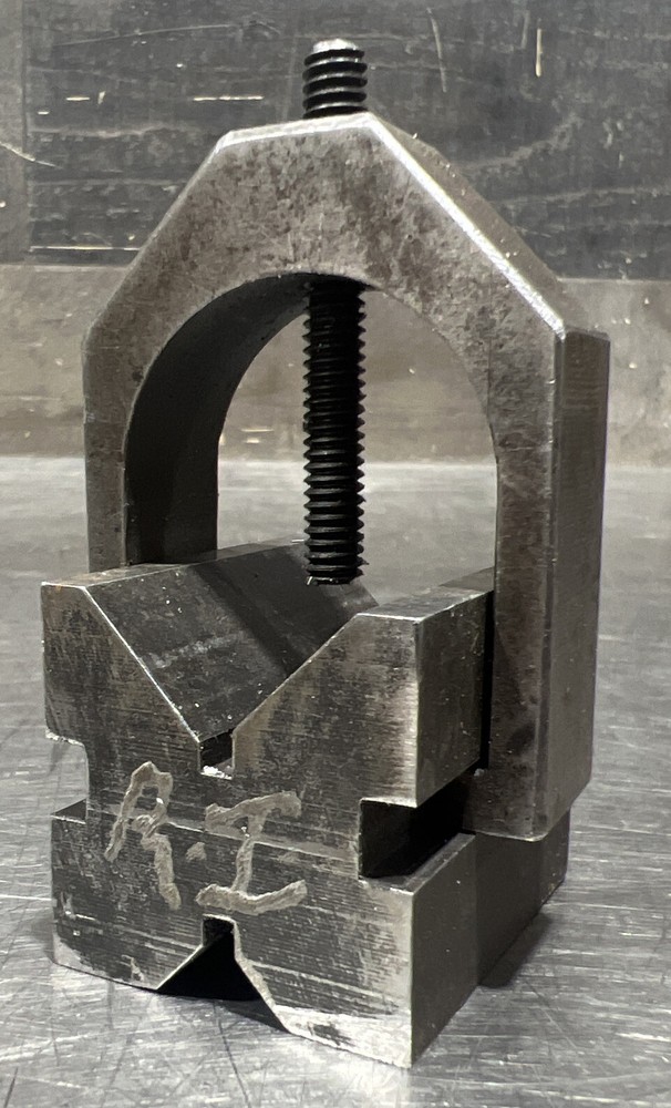 MACHINIST V-BLOCK & Clamp. Used Surplus