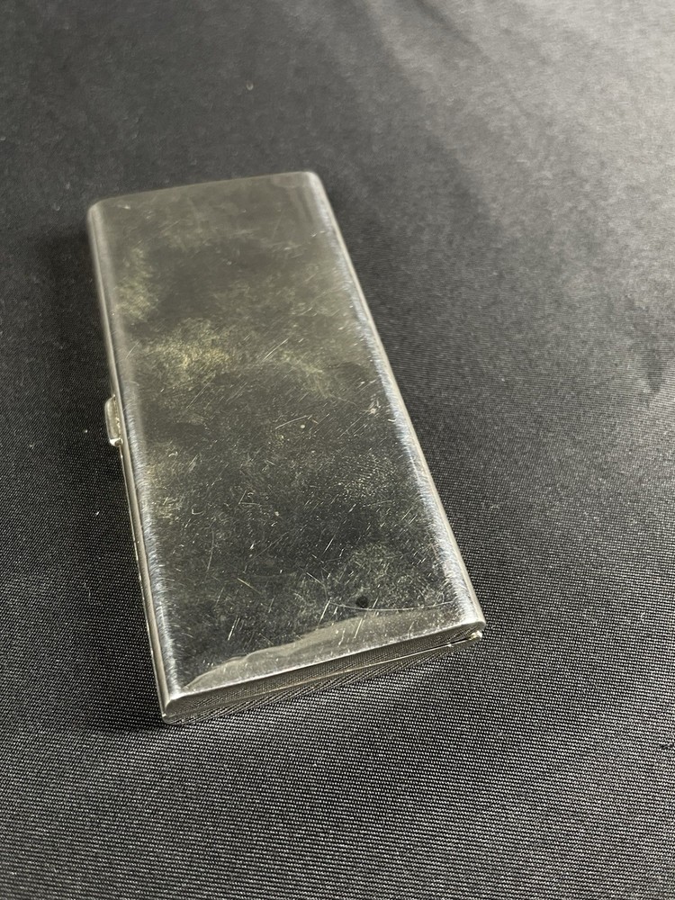 Vintage GUCCI Sterling Red & Green Stripe Small Rectangular Box Calling Cards