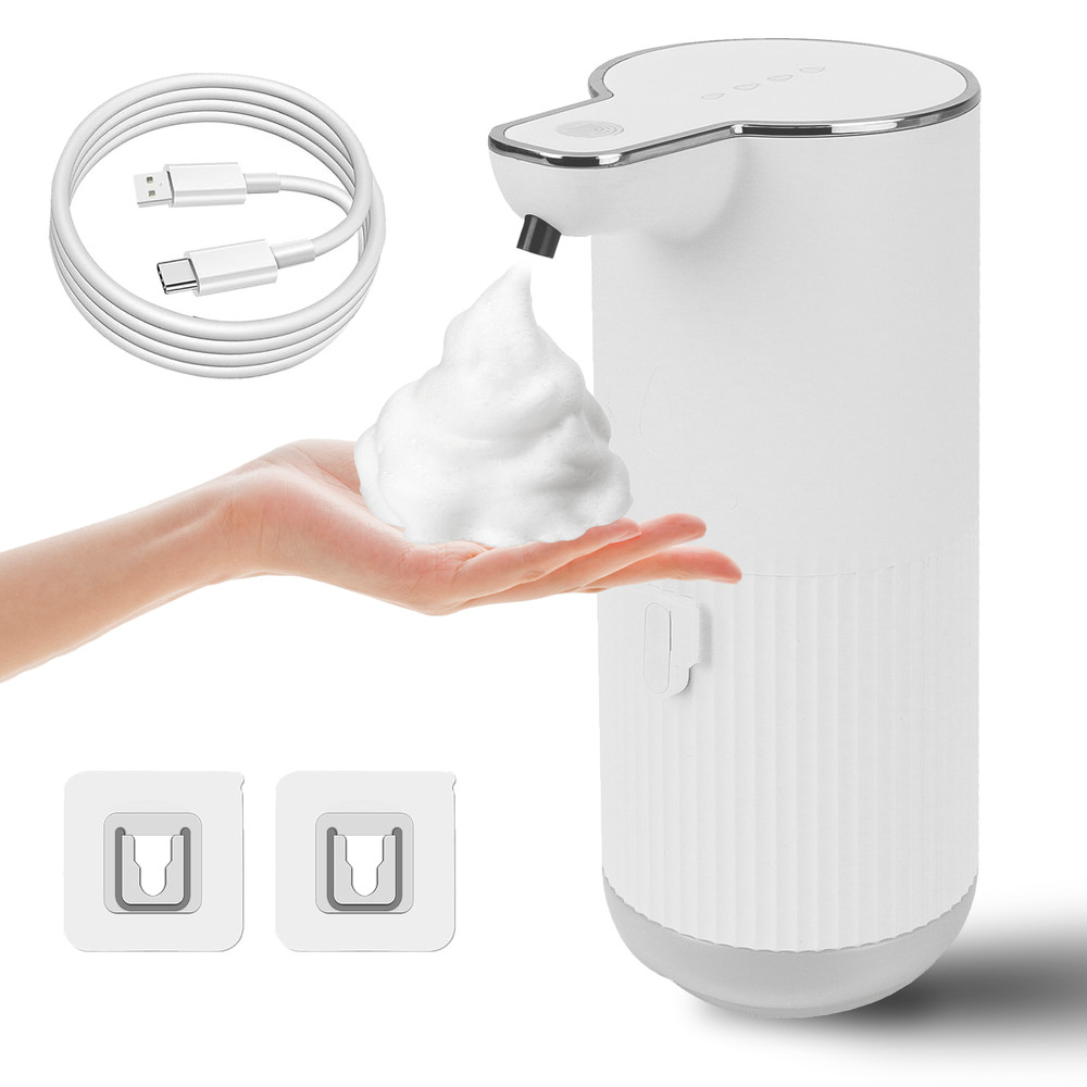 350ml Auto Sensor Touchless Foaming Hand Dish Soap Dispenser Kitchen Bathroom