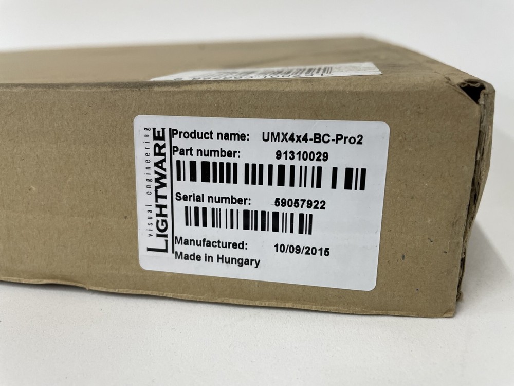 Lightware Visual Engineering UMX 4x4-BC-Pro2 Matrix Router / Switcher 91310029