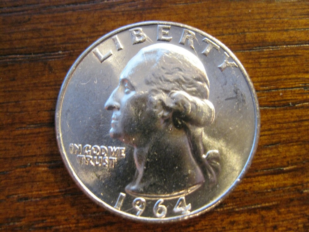 1964 Washington Silver Quarter Dollar Gem BU!
