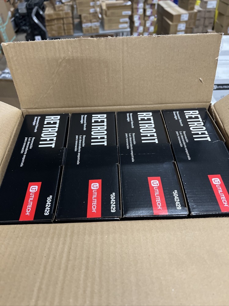 UTILITECH 5042429 6-Inch Recessed Downlight Adjustable - White (4 PACK)