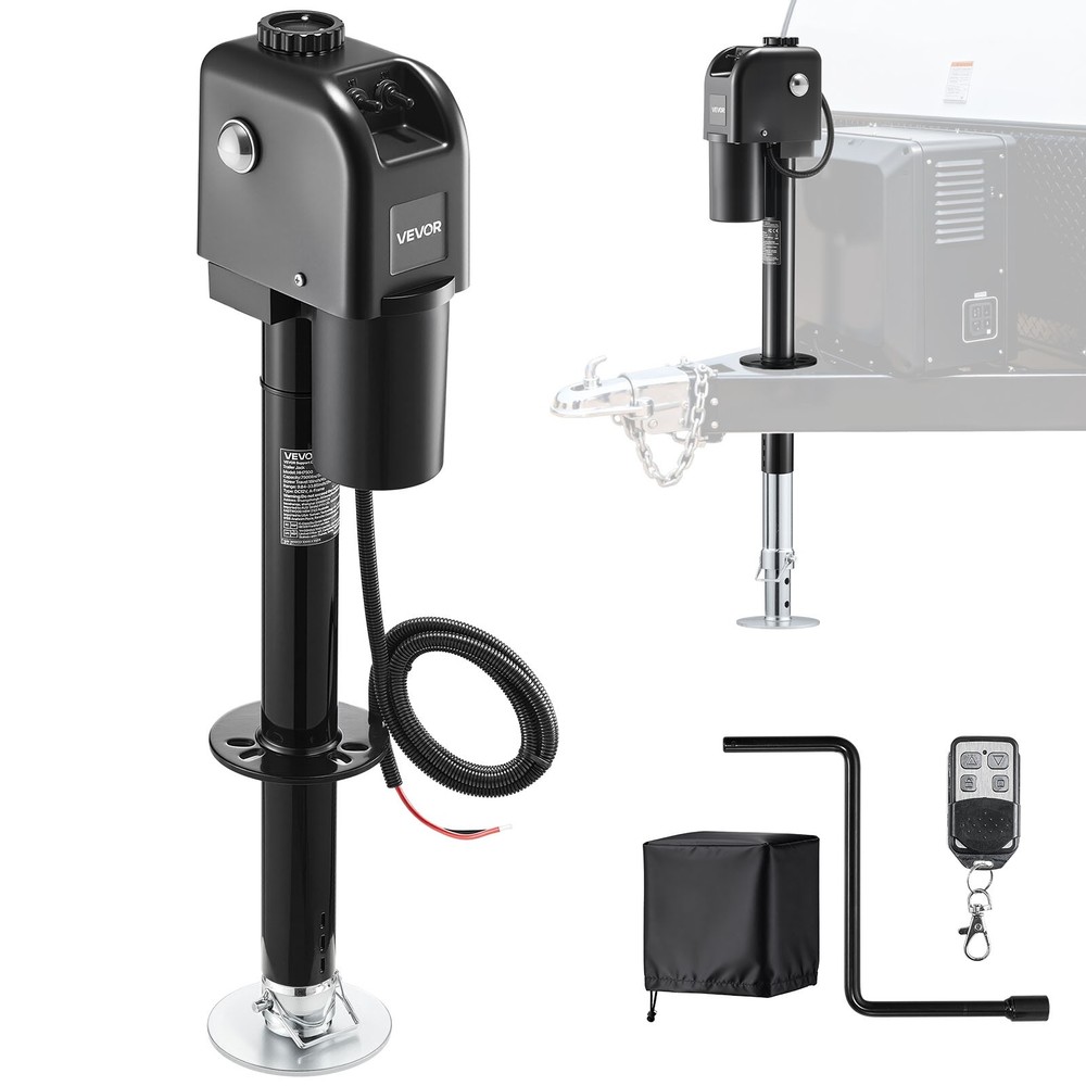 VEVOR Electric Trailer Jack 7500 lbs 9.84-27.84 in Electric Power Tongue Jack