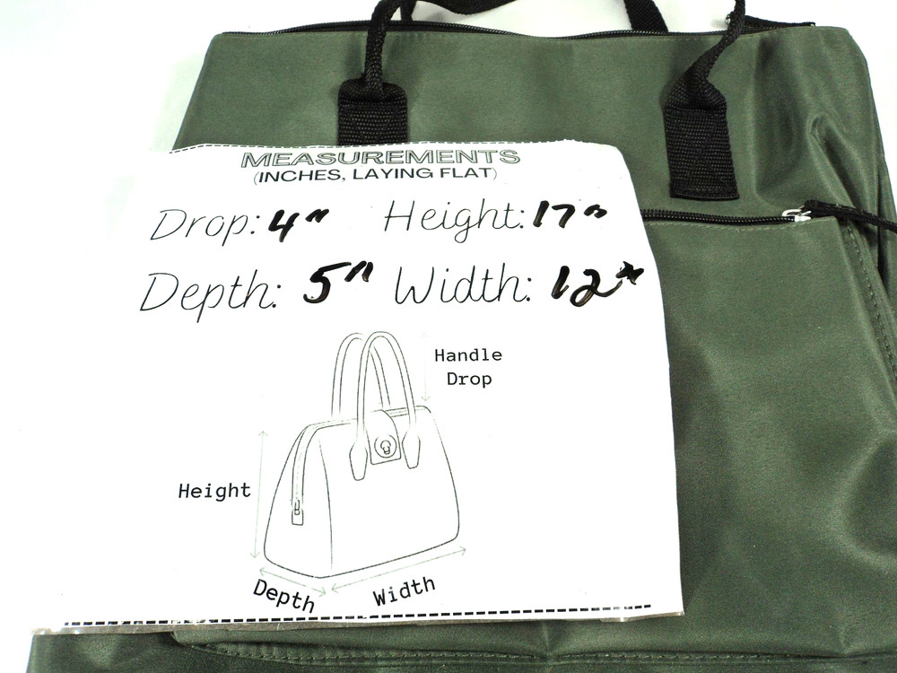 DSW Olive Green and Black Backpack with a Dedicated Shoe Compartment