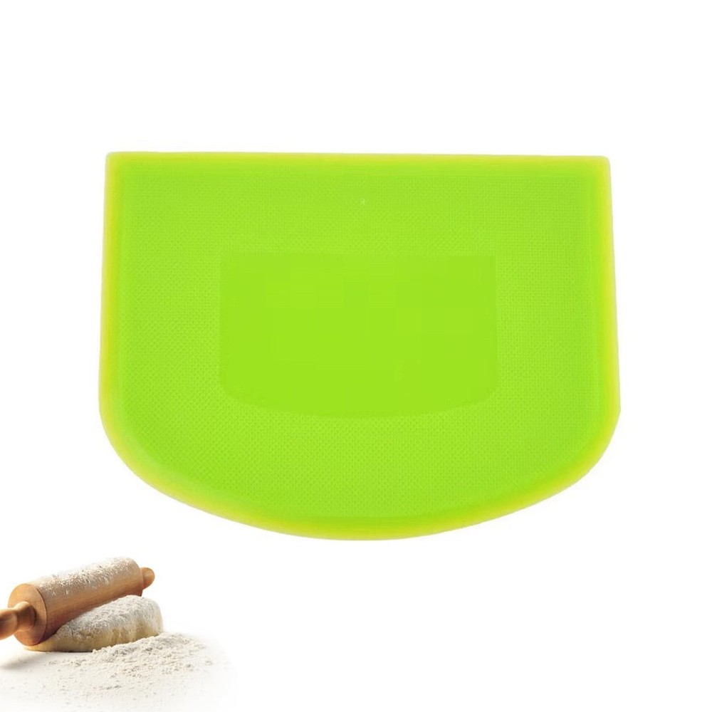 Bowl Spatula & Bench Scraper Flexible Plastic Multipurpose Kitchen Pastry Tool
