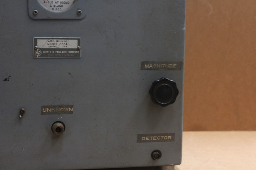 Rare H.P. HEWLETT PACKARD VHF BRIDGE MODEL 803A HP VHF