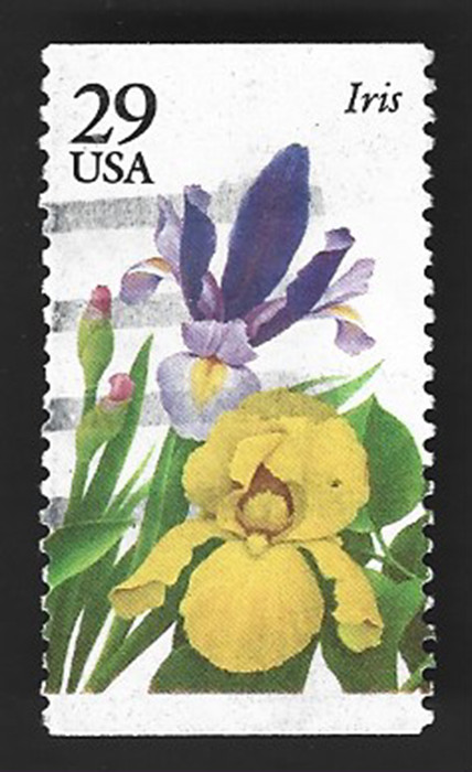 Scott# 2763 29c Iris Garden Flower with Machine Cancel - (A-1)