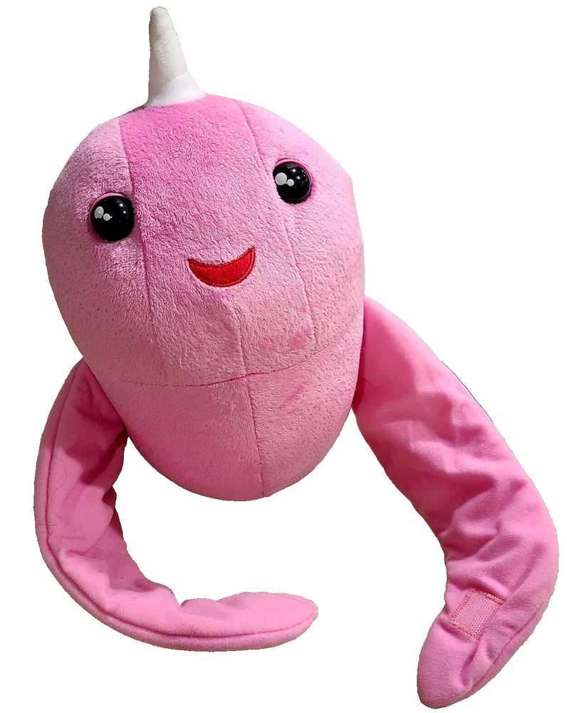 Fingerlings HUGS - Rachael Pink- Interactive Plush Narwhal Light upTested Works