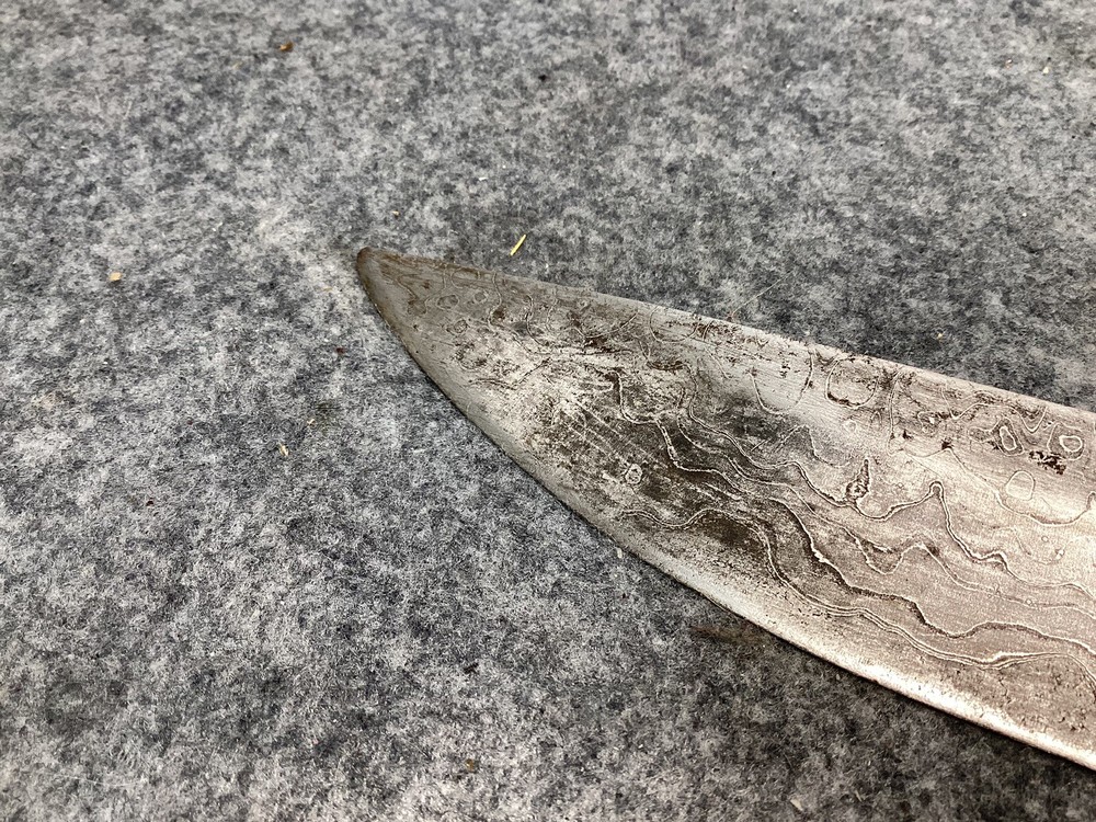 M. ANTONY Mark Antony Handmade Damascus Knife 9" Blade