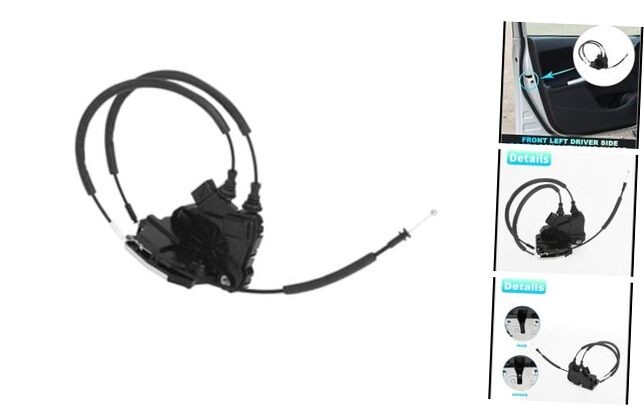 Replacement Front Left Driver Side Power Door Lock Actuator Motor with Cable