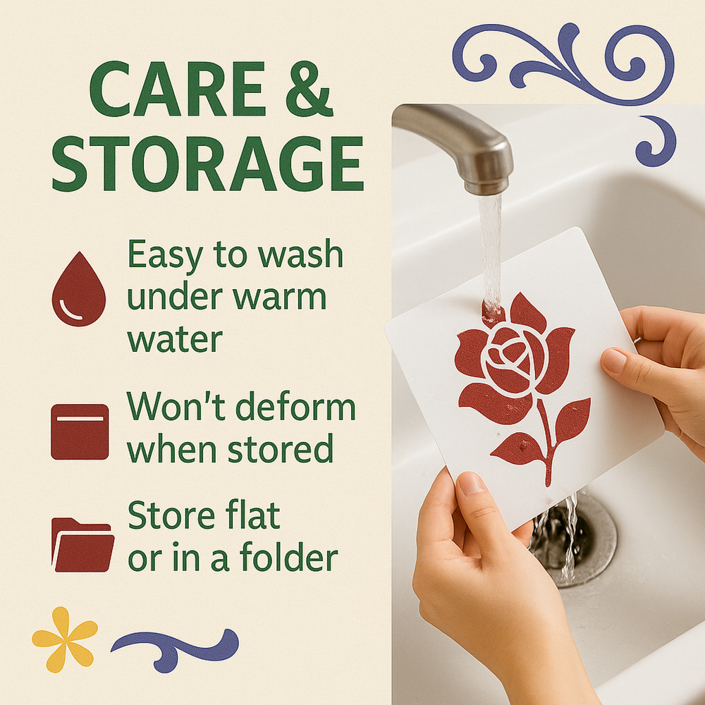 Rain Pattern DIY Crafts Stencil Reusable Plastic - StencilAir