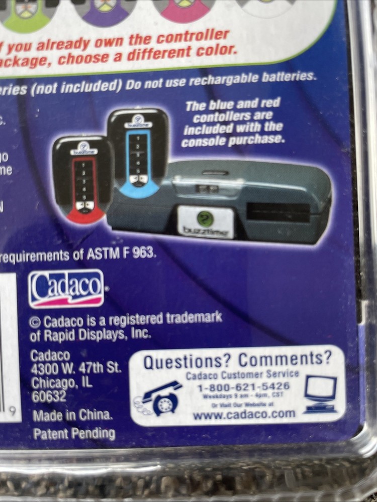 Cadaco Buzztime Home Trivia System Wireless Controller - Orange