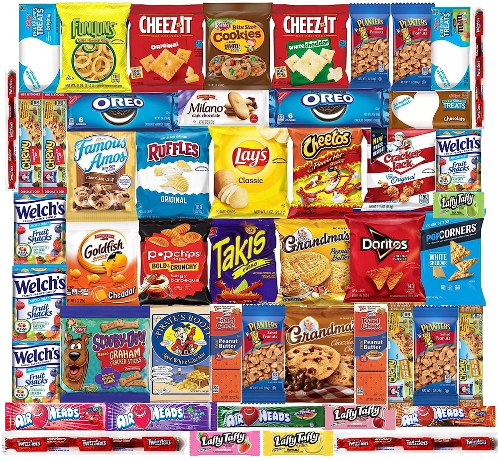 Ultimate Variety Sampler Care Package, Gift Package, Snacks, Chips, Cookies,Bars