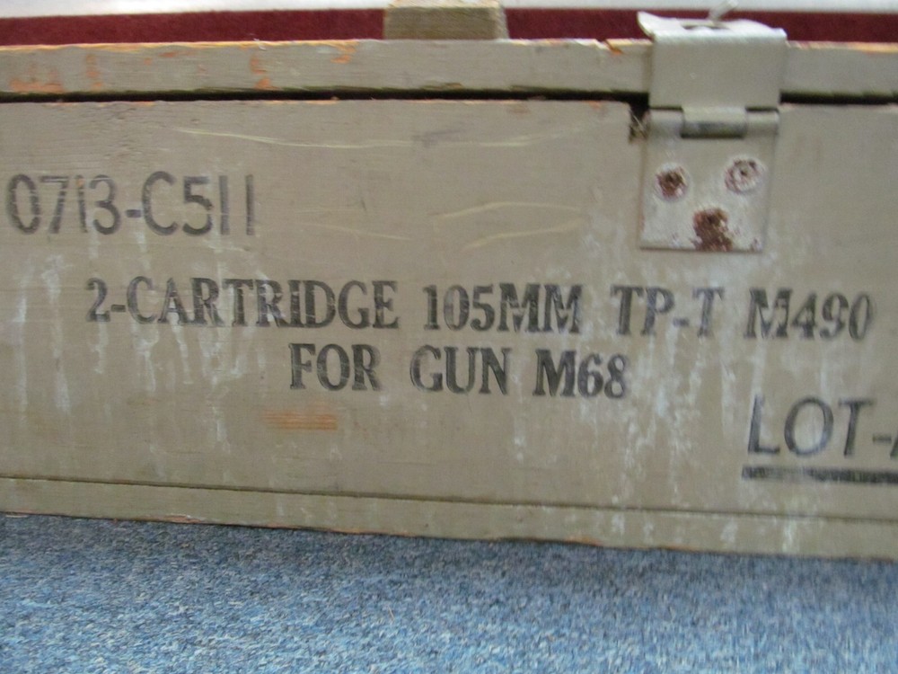 Vintage Empty Ammunition Crate 45" X 14" Crate