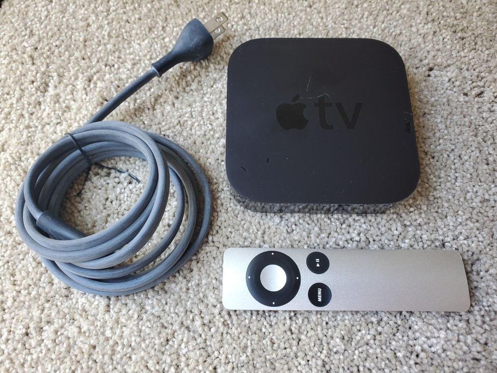 Apple TV (3rd Generation) Model A1427 w/ Remote & Power Cable - TESTED WORKING