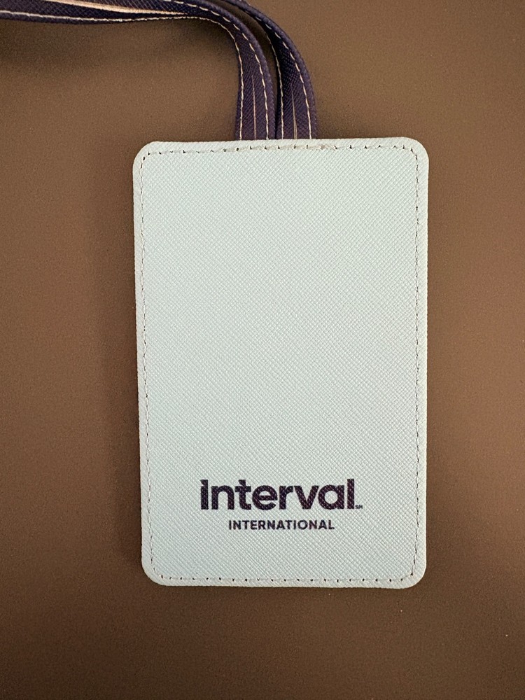 interval International luggage tag / strap New