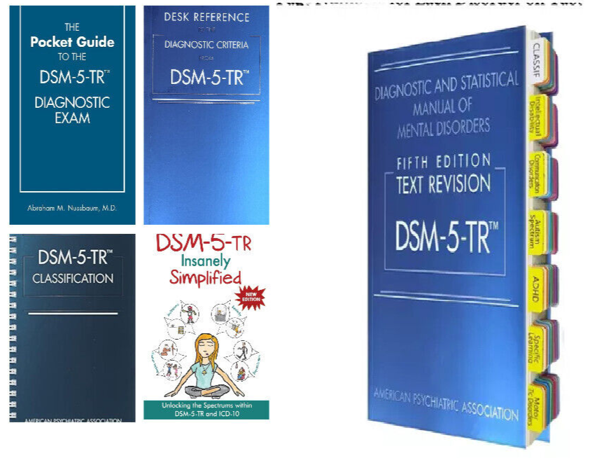 DSM 5 TR + Index Tab, Desk Reference, Classification, Simplified & Pocket Guide