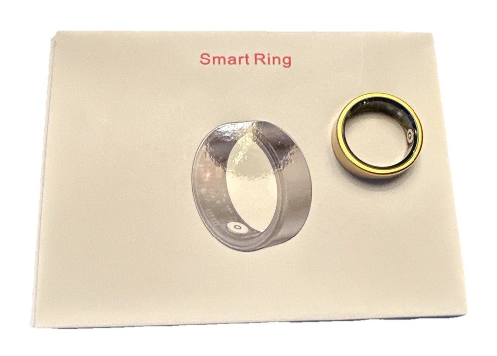 JRing Smart Ring  - Health Tracker / Bluethooth Size 8 Gold