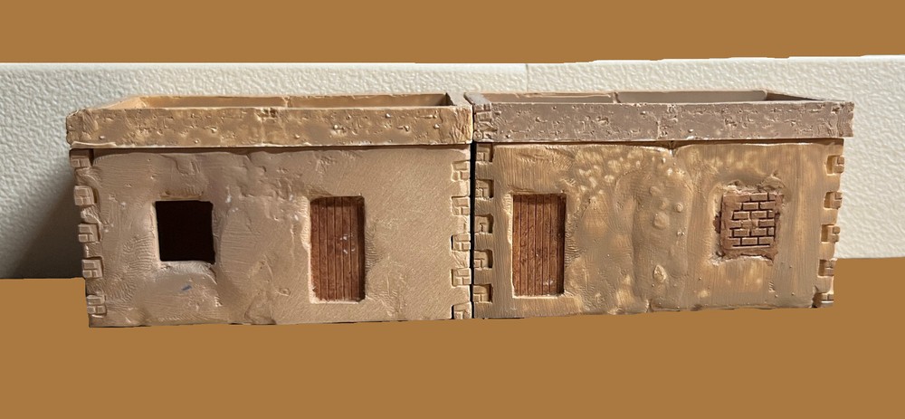 Alamo Outer Compound Wall 1/72 Scale (4pcs) Diorama, Gaming