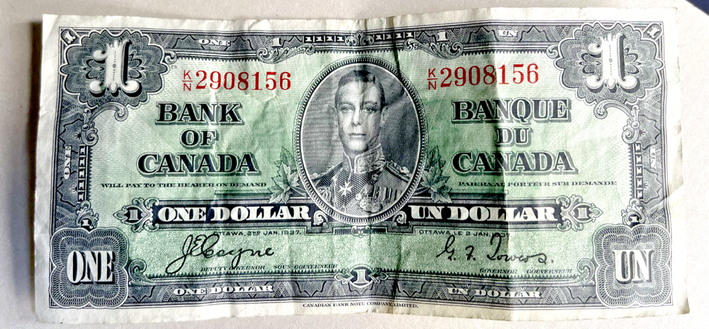 1937 Bank of Canada $1 Note