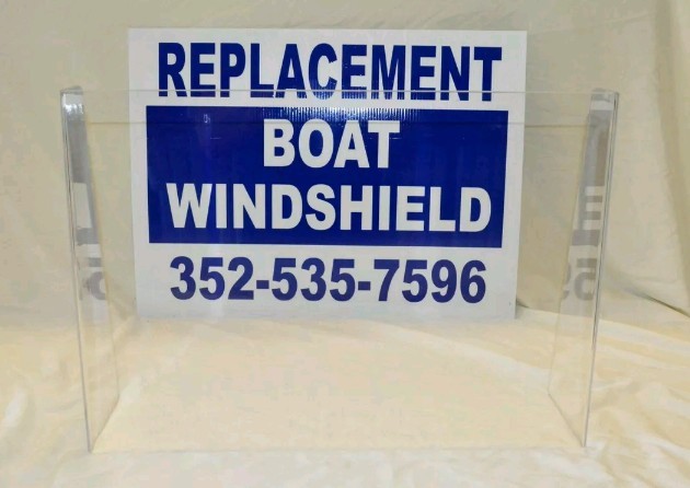 windshield 18 1/2",  1/4" premium clear plexiglass, center console