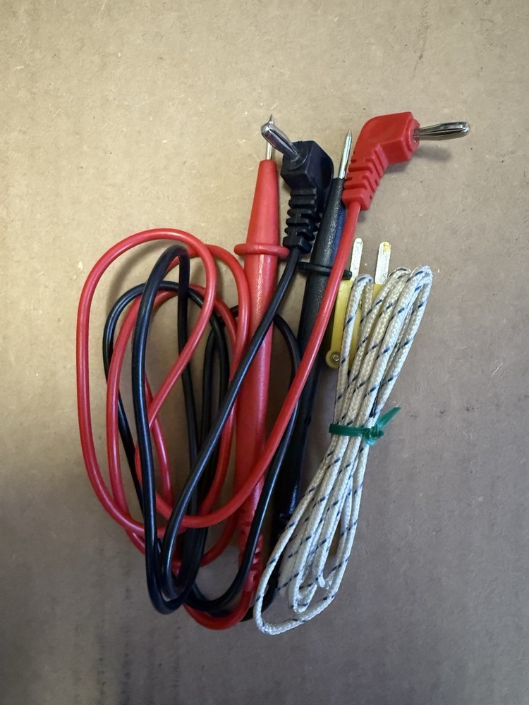 EXTECH Digital 400A AC/DC Clamp Meter with Leather Bag, Operation Manual & Cable