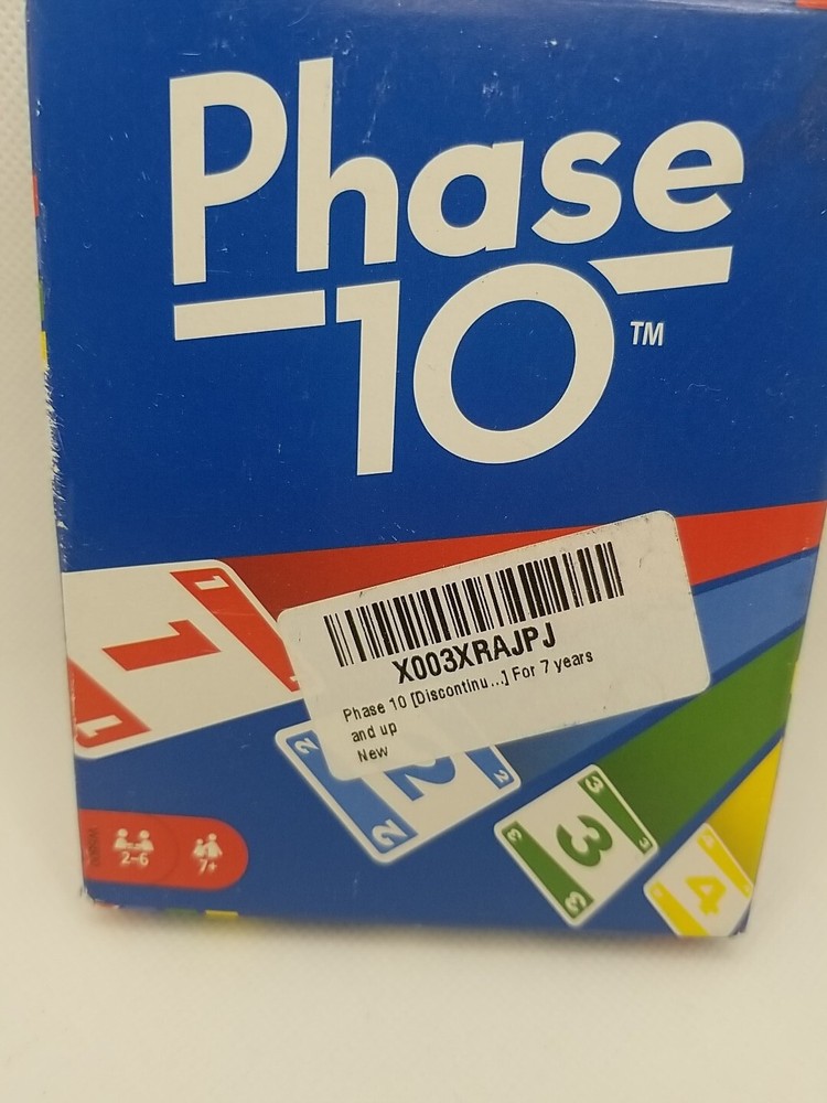 Mattel Phase 10 Card Game New Open Box