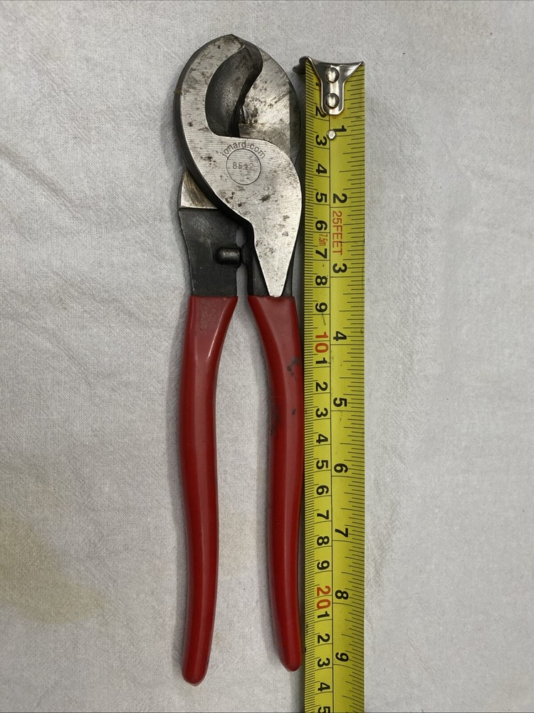 Jonard Tools Cable Cutter HIgh Leverage For Aluminum Copper Red Handle