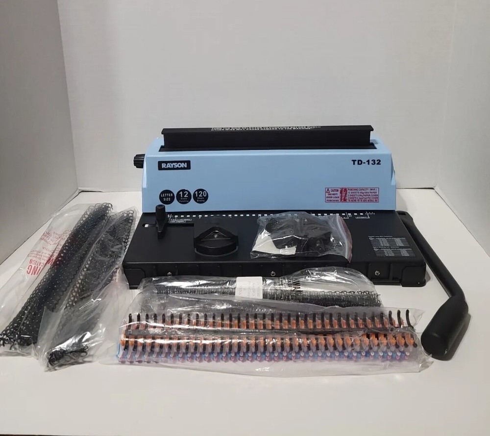 Rayson TD-132 Binding Machine Punch 12 Sheets/Bind 120 Sheets
