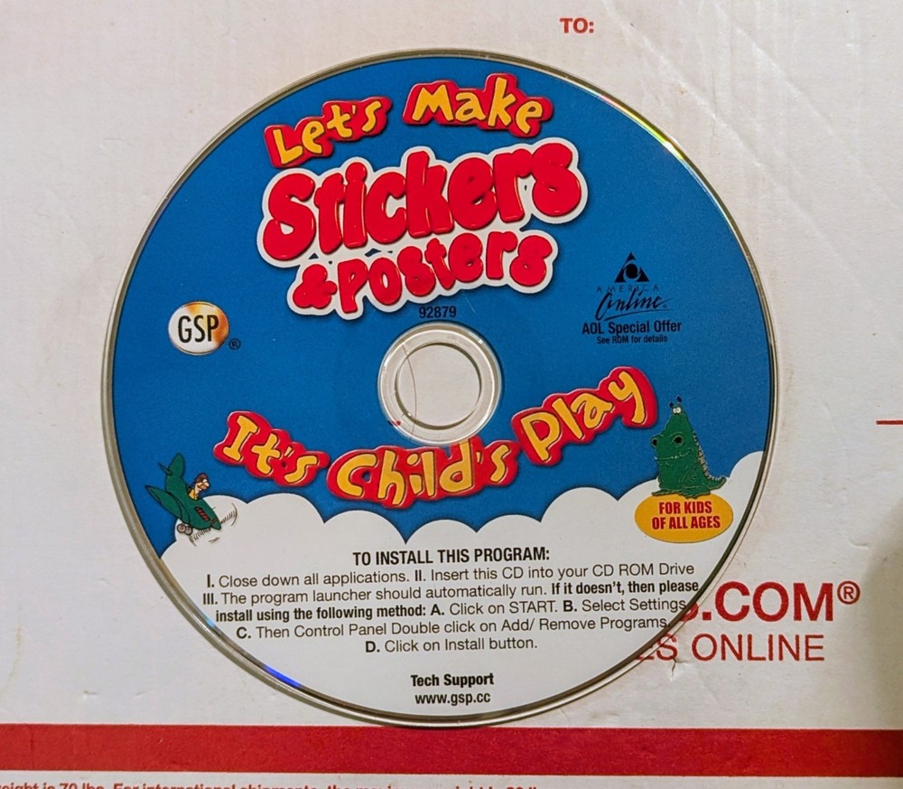 Let's Make Posters & Stickers Pc New Cd Rom Only